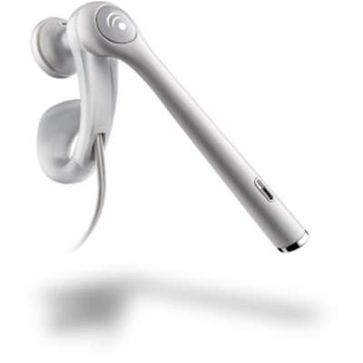 Universal Plantronics Earbud Mobile Headset with Boom - White  MX250 WHITE